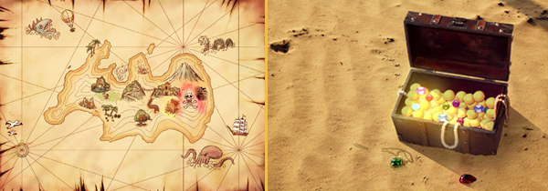 Kornel piraci, skarb na plazy